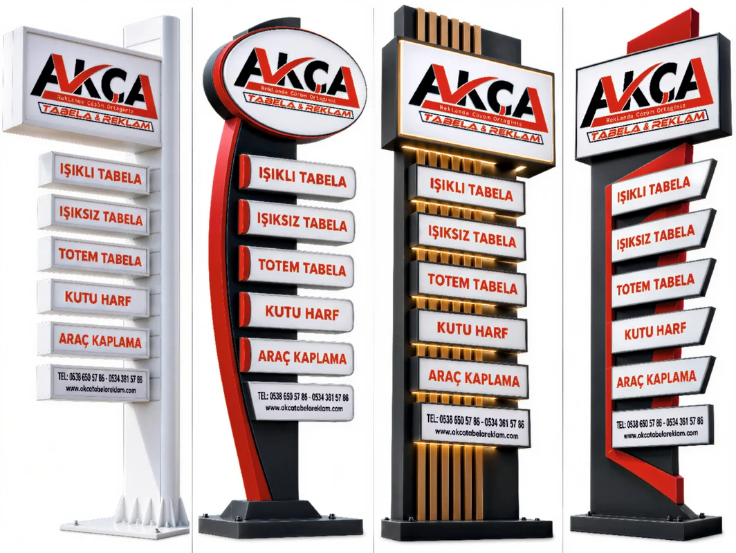 Konya totem tabela uygulaması - Akça Tabela Reklam