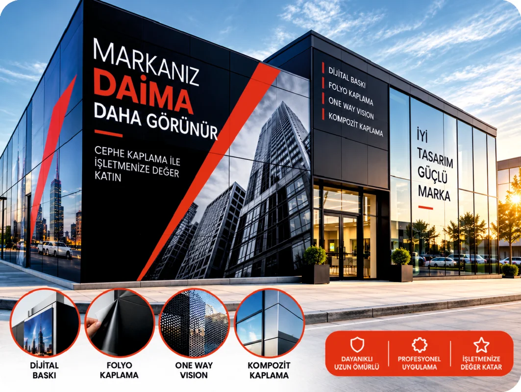 Konya cephe giydirme uygulaması - Akça Tabela Reklam