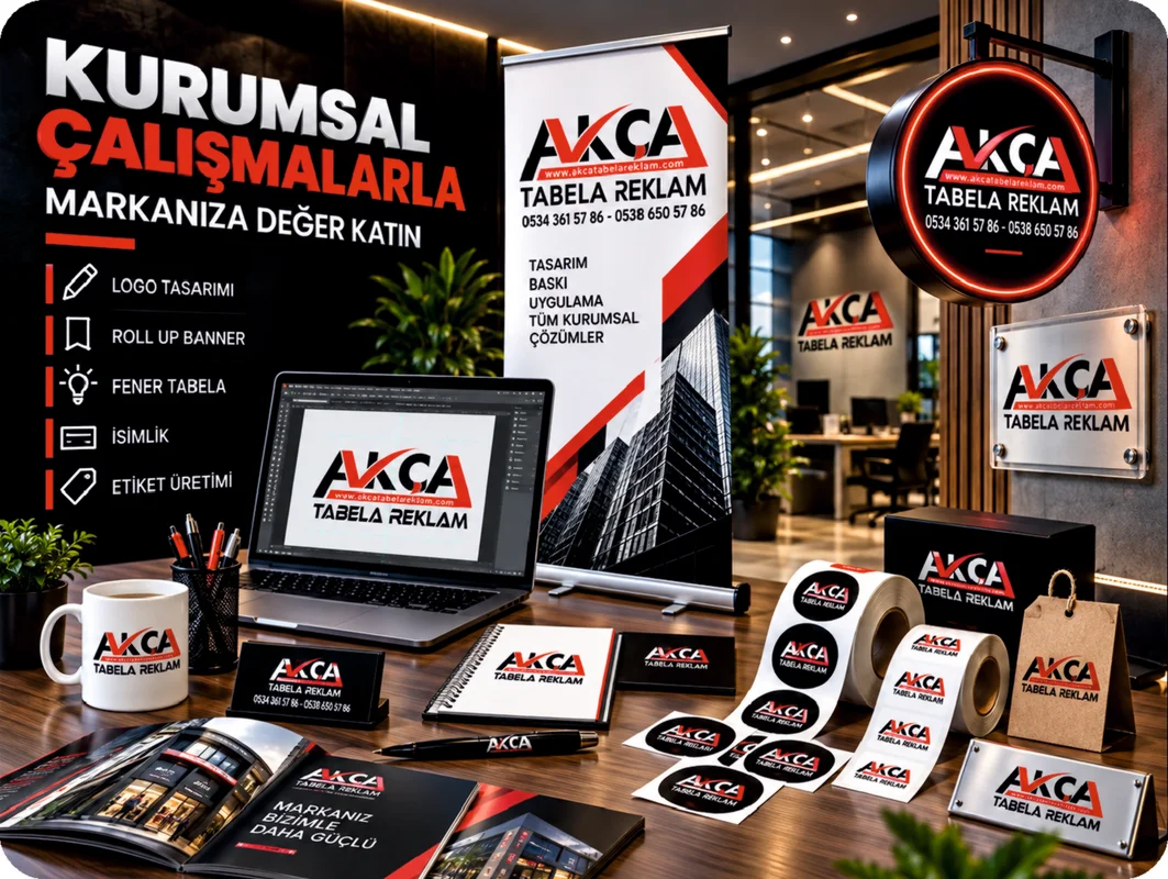 Konya kurumsal kimlik ve reklam çalışmaları - Akça Tabela Reklam